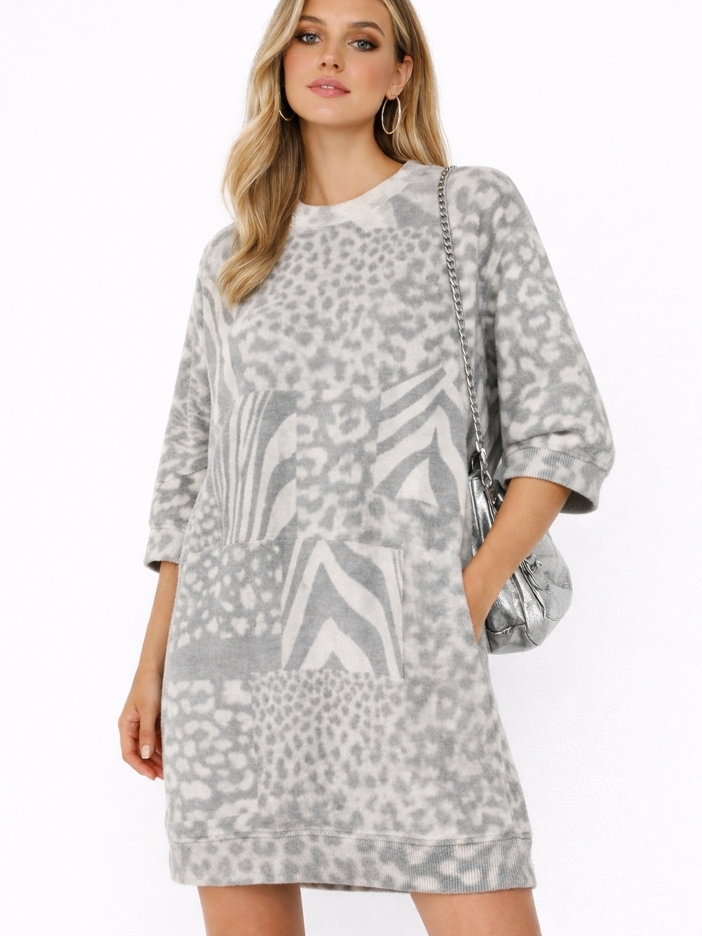 Diesel Multi Animal Print Mini Dress | Y2K Statement Bodycon XS - Picture 2 of 15